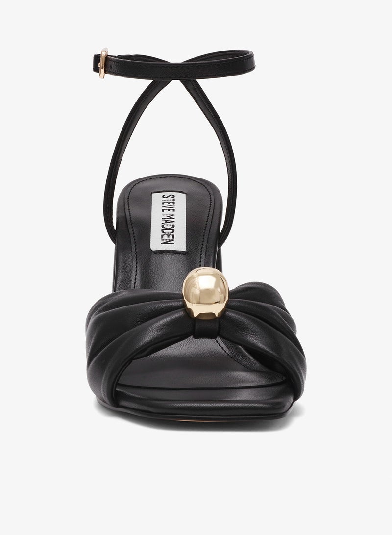 STEVE MADDEN Nappa Leather Buckle Ornament  Sandals - Image 2